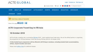 
                            11. Display event - ACTE Corporate Travel Day in ITB Asia