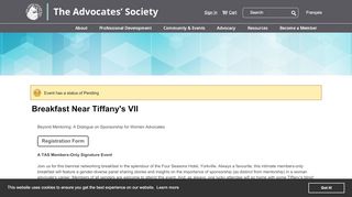 
                            9. Display event - Breakfast Near Tiffany's VII - The Advocates' Society