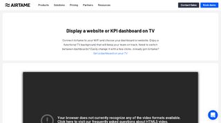 
                            12. Display KPI dashboards and websites on your TV - Airtame