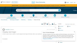 
                            4. Display last login - Cisco Community