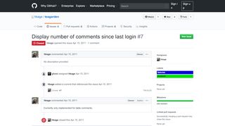 
                            10. Display number of comments since last login · Issue #7 · hkage ...