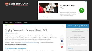 
                            12. Display Password in PasswordBox in WPF - Code Scratcher