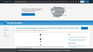 
                            8. Disqus comments without extra login? - Drupal Answers