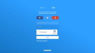 
                            2. Disqus: Sign In