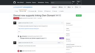 
                            6. Disroot now supports linking Own Domain! · Issue #410 ... - GitHub