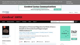 
                            10. Disruption of Neuronal Migration by RNAi of Dyx1c1 Results in ...