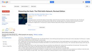 
                            8. Dissecting the Hack: The F0rb1dd3n Network, Revised Edition