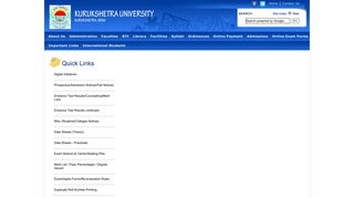 
                            10. Distance Education - Kurukshetra University :: Kurukshetra