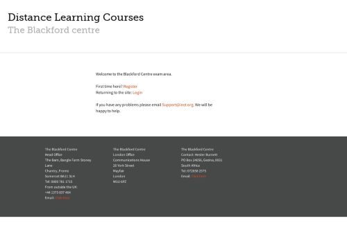 
                            5. Distance Learning Courses | The Blackford centre