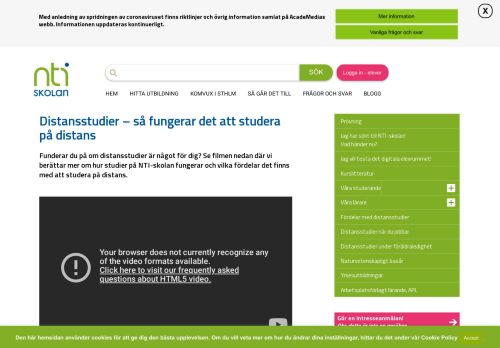 
                            13. Distansstudier – läsa på distans - NTI-skolan