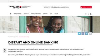 
                            9. Distant and online banking - Societe Generale Cameroun