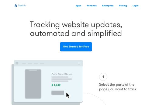 
                            2. Distill.io: Monitor websites for changes, get SMS alerts and email alerts