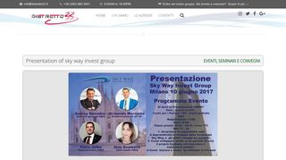 
                            8. DISTRETTO33 - Presentation of Sky Way Invest Group