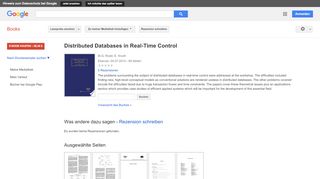 
                            10. Distributed Databases in Real-Time Control