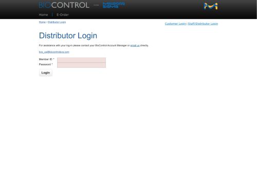 
                            3. Distributor Login | BioControl