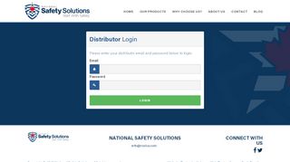 
                            9. Distributor Login - National Safety Solutions