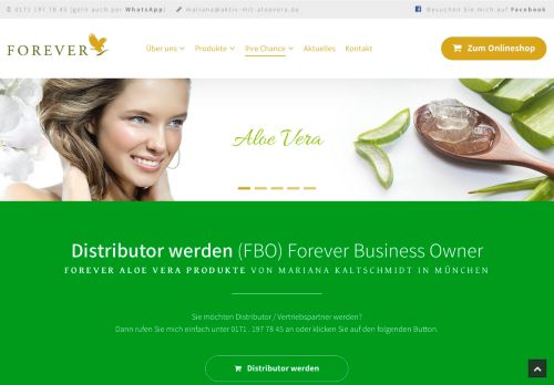 
                            5. Distributor werden – mit Aloe Vera Produkten von Forever