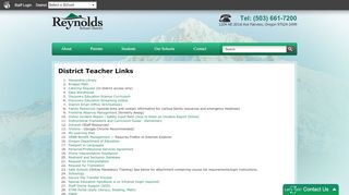 
                            12. District Teacher Links | Reynolds School District - Oregon