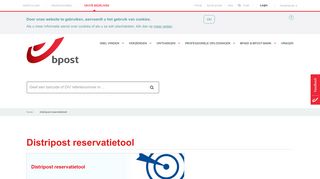 
                            6. Distripost reservatietool | bpost