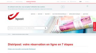 
                            8. Distripost: votre réservation en ligne en 7 étapes | bpost