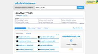 
                            8. distro.7777.bg at Website Informer. Visit Distro 7777.