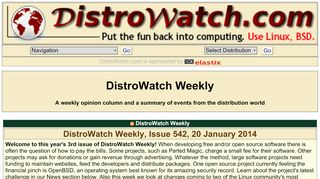 
                            5. DistroWatch.com: Put the fun back into computing. Use Linux, BSD.