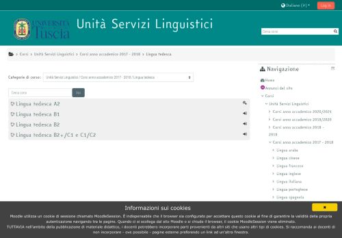 
                            5. DISTULAB: Lingua tedesca - UniTus Moodle