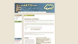 
                            2. Dit Arto - [FORSIDE] - Koder, designs, billeder, css, baggrunde, alt til ...