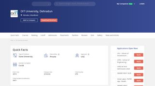 
                            4. DIT University, Dehradun - courses, fee, cut off, ranking, admission ...