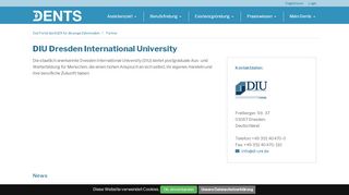 
                            13. DIU Dresden International University auf : Dents.de