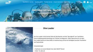 
                            5. Dive Leader / CMAS***: Dive i.a.c