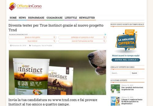 
                            5. Diventa tester per True Instinct grazie al nuovo progetto Trnd | Offerte ...