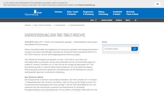 
                            13. Diversifizierung der TWS trägt Früchte | Stadt Ravensburg