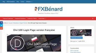 
                            10. Divi 100 Login Page version française - fxbenard