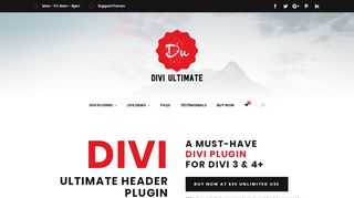 
                            4. Divi Ultimate Header Plugin | Design Divi Custom Header Globally