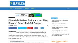 
                            2. DivineAds Review: DivineAds.net Plan, Free Booster, Proof | Full ...