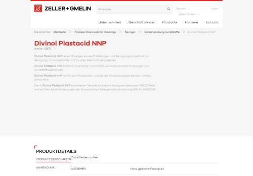 
                            8. Divinol Plastacid NNP | Vorbehandlung Kunststoffe ... - Zeller+Gmelin