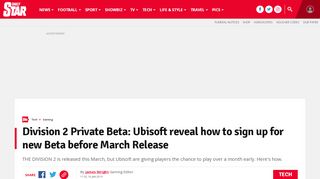
                            11. Division 2 Beta Date: Ubisoft reveal how to sign up for Private Beta ...