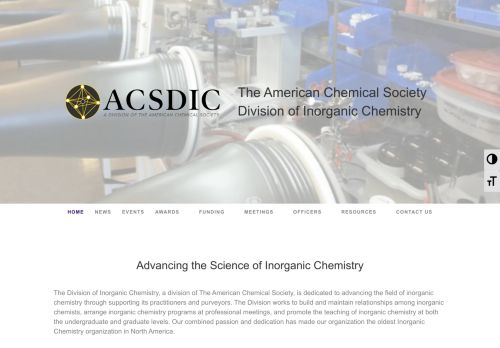 
                            8. Division of Inorganic Chemistry | of the American Chemical Society