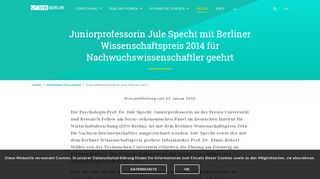 
                            7. DIW Berlin: Juniorprofessorin Jule Specht mit Berliner ...