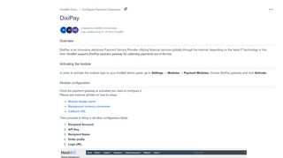 
                            11. DixiPay - HostBill Docs - HostBill Documentation