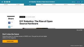 
                            13. DIY Robotics: The Rise of Open Source Hardware | WIRED