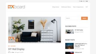 
                            3. DIY Wall Display | DAKboard