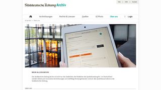 
                            2. DIZ München – Über uns - SZ Archiv