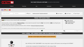 
                            4. DJ Software - VirtualDJ - Licença - Não consigo fazer login VDJ8 ...