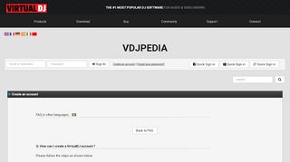 
                            4. DJ Software - VirtualDJ - VDJPedia - Create an account