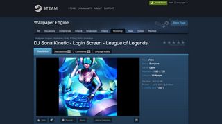 
                            12. DJ Sona Kinetic - Login Screen - League of Legends - Steam ...