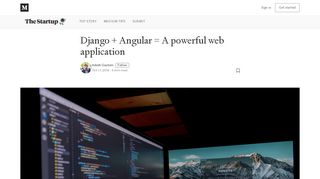 
                            6. Django + Angular 4 = A powerful web application – The Startup ...