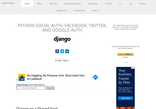 
                            13. Django: Python social auth, Facebook, Twitter, and Google Auth - 2018