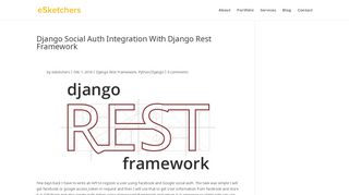 
                            8. Django Social Auth Integration With Django Rest Framework ...